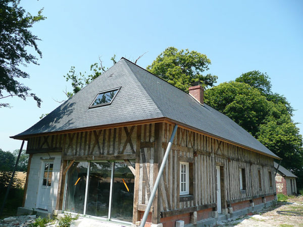 Réalisation couverture ardoises naturelles